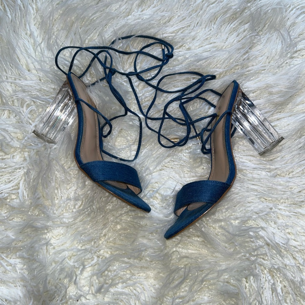 Blue Jean Heeled Sandals